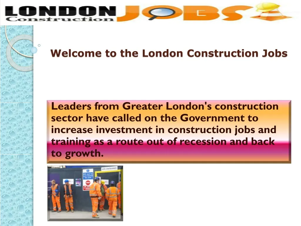 welcome to the london construction jobs