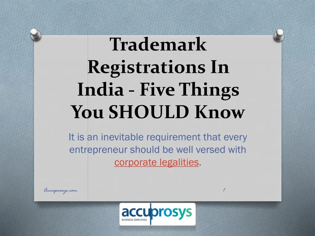 trademark registrations in india five things you should know
