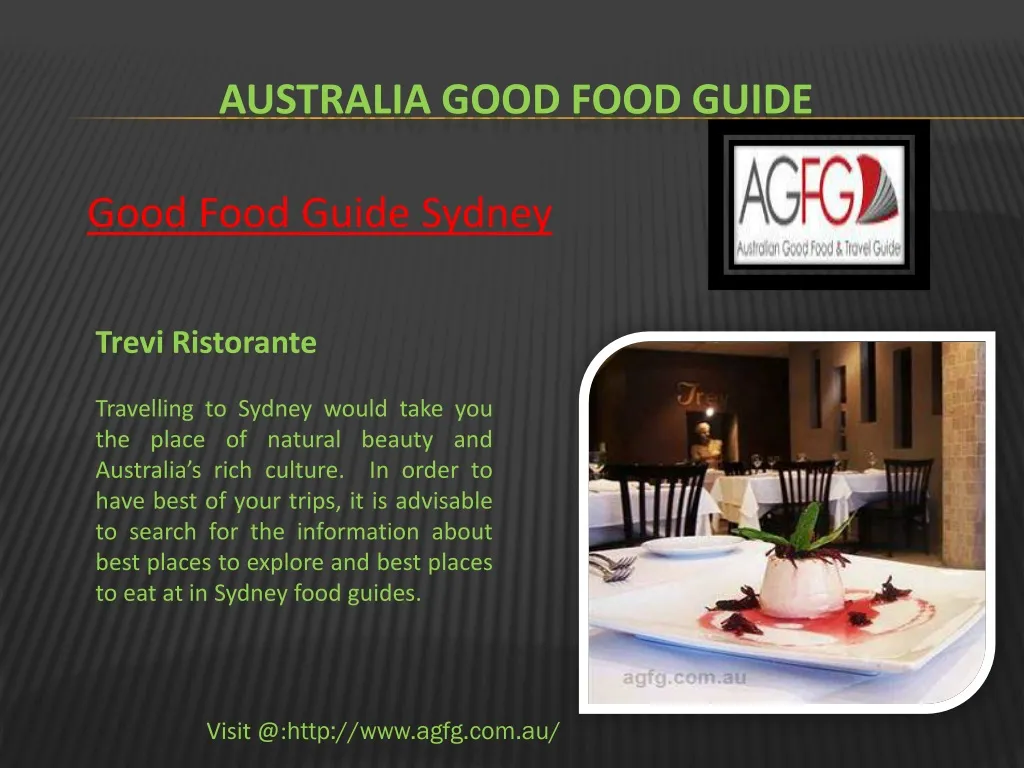 australia good food guide