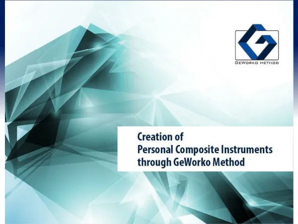 Creation of PCI through GeWorko Method