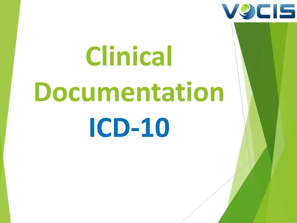 clinical documentation icd 10