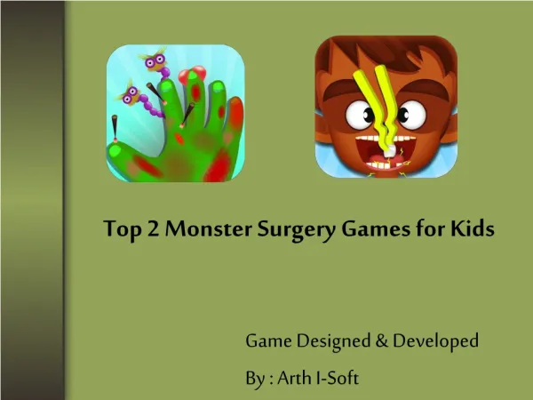Top 2 Monster Surgery Games for Kids