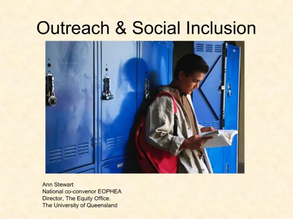 Outreach Social Inclusion