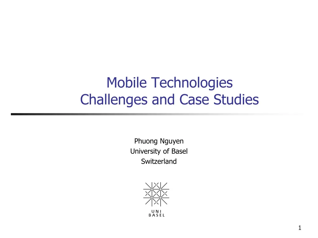 mobile technologies challenges and case studies