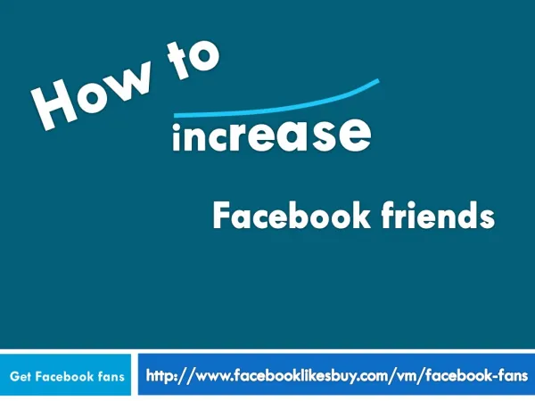 How to Increase fb fans?
