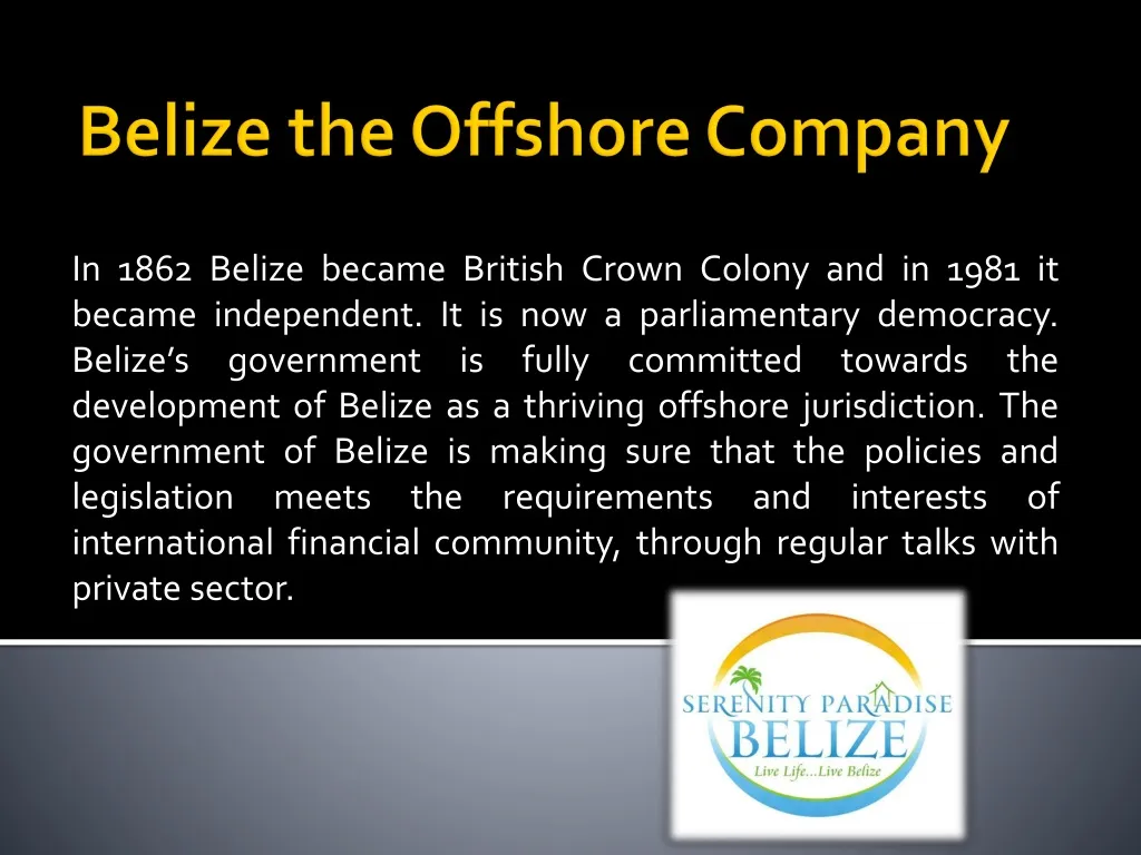 belize the offshore company