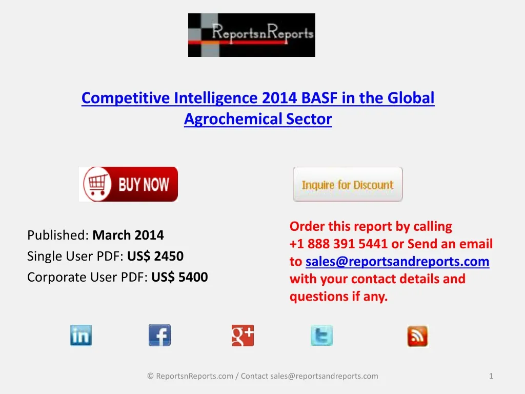 competitive intelligence 2014 basf in the global agrochemical sector