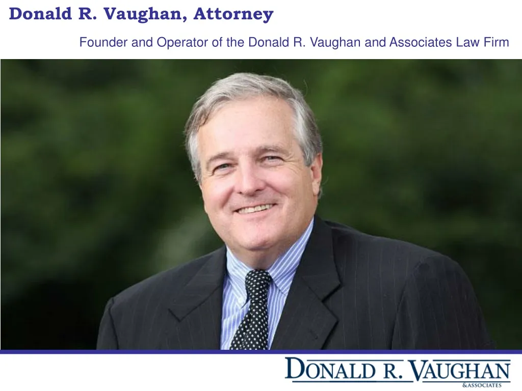 donald r vaughan attorney