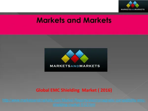 Global EMC Shielding Market worth $3,788.86 Million by 2016