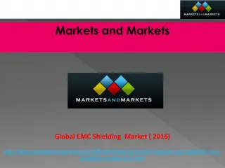 Global EMC Shielding Market worth $3,788.86 Million by 2016 - slide 1