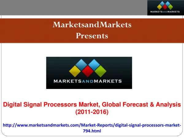 Global Digital Signal Processors [DSP] Market Forecast