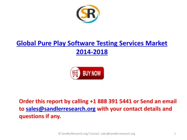 Global Pure Play Software Testing Services market to grow at