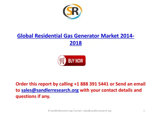 Global Residential Gas Generator Industry Analysis and Forec