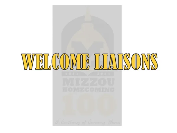 WELCOME LIAISONS