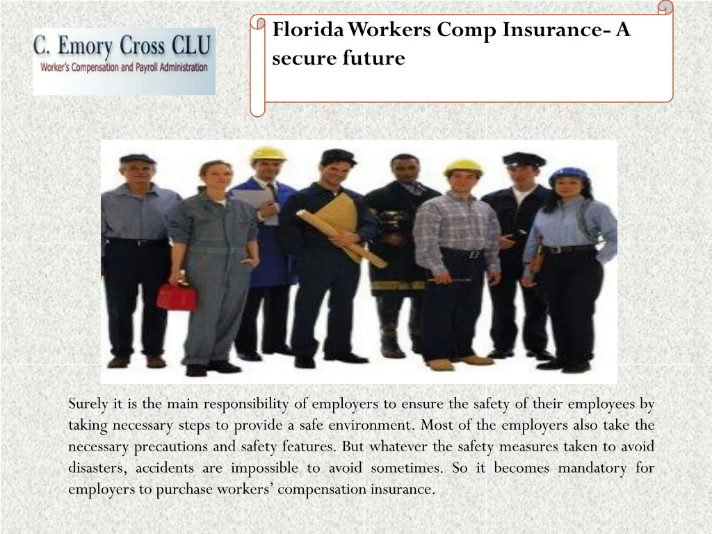 florida workers comp insurance a secure future