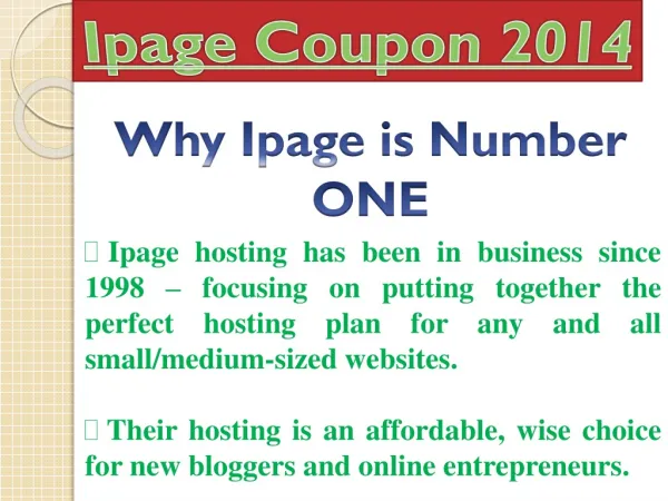 iPage Coupon – Get Up To 85% Discount for iPage Hosting with