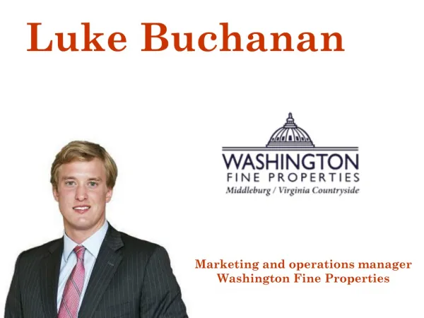 Luke Buchanan - Marketing and Operations Manager