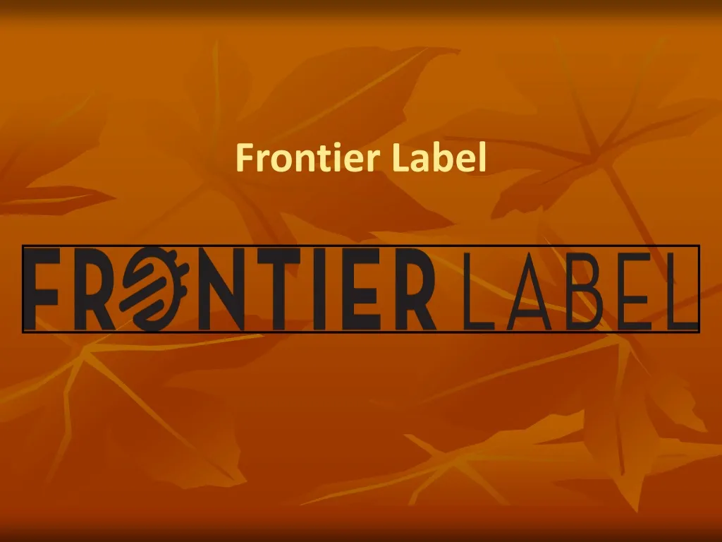 frontier label
