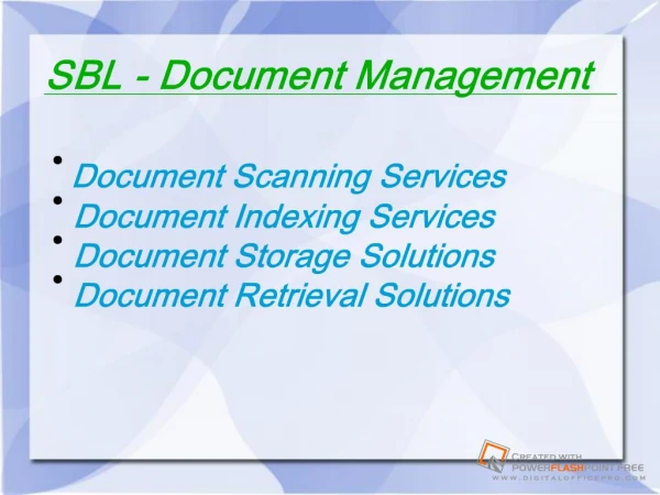 Document management services