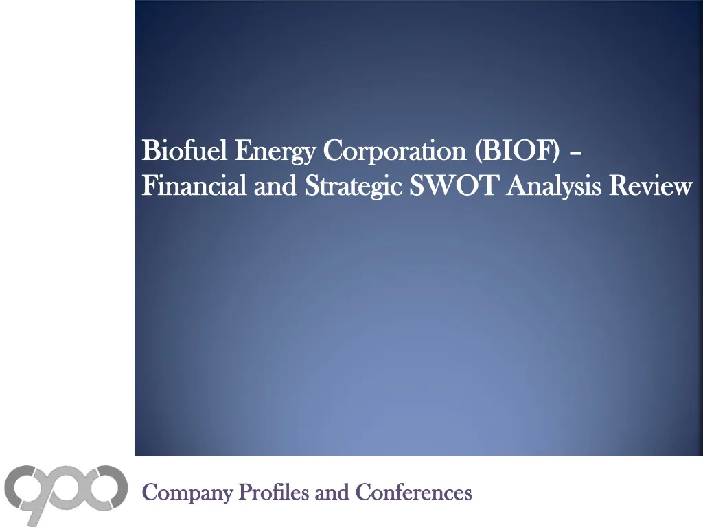 biofuel energy corporation biof financial