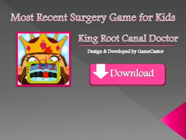 King Root Canal Doctor - Free Kids Game