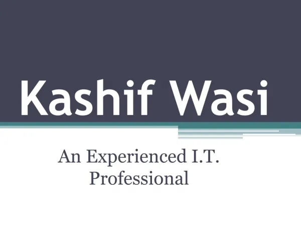 kashif wasi