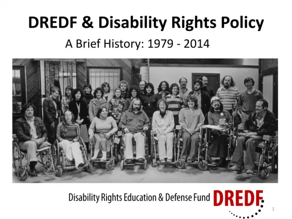 DREDF &amp; Disability Rights Policy