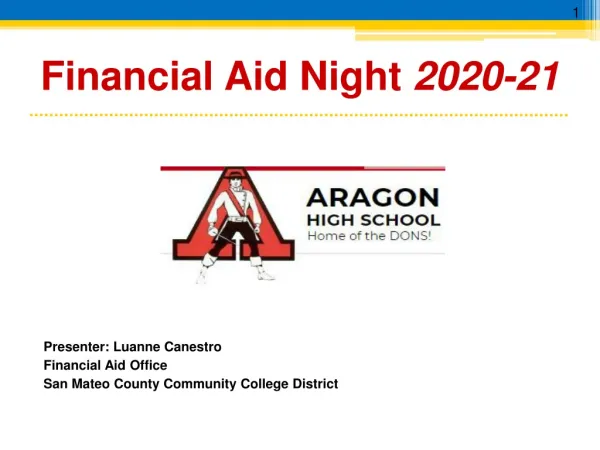 Financial Aid Night 2020-21