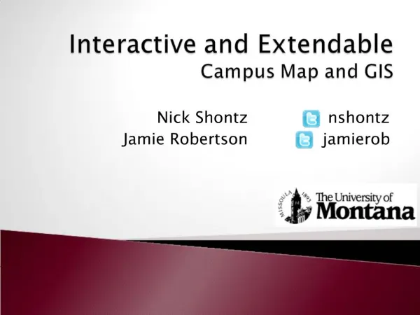 Interactive and Extendable Campus Map and GIS