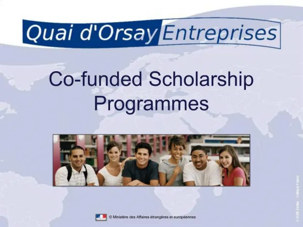 Co-funded Scholarship Programmes