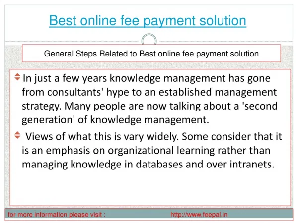 Fundamental of best online fee payment solution