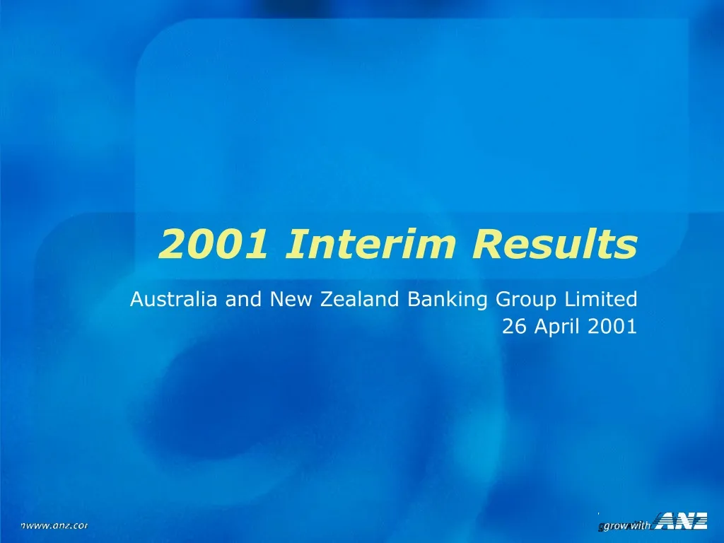 2001 interim results
