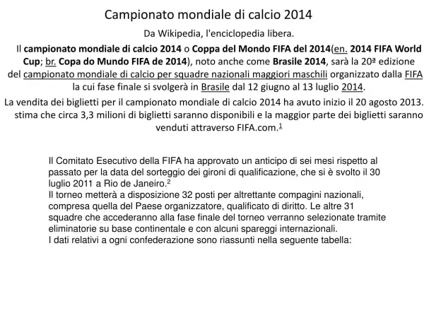 Campionato mondiale di calcio 2014