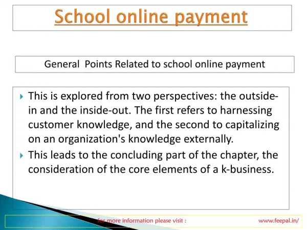 Participants in school Online payment