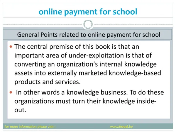 Basic instruction of online payment for school