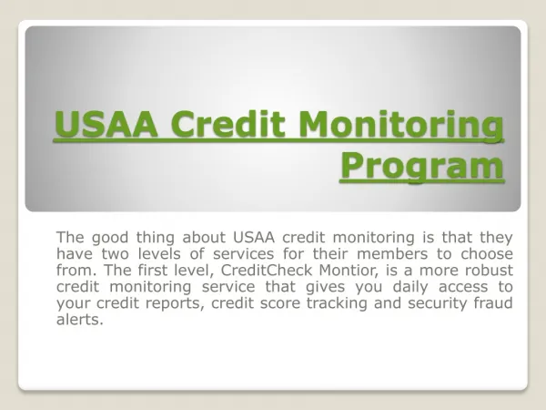Credit Check Monitor Premier