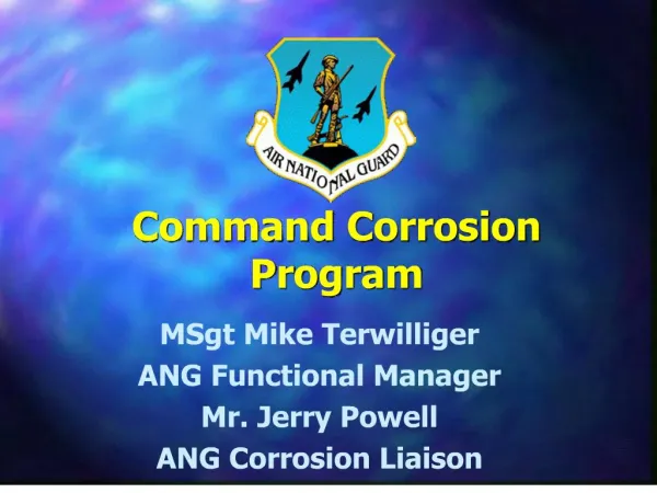 command corrosion program