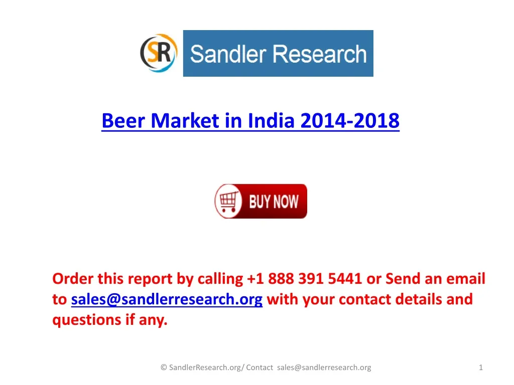 beer market in india 2014 2018