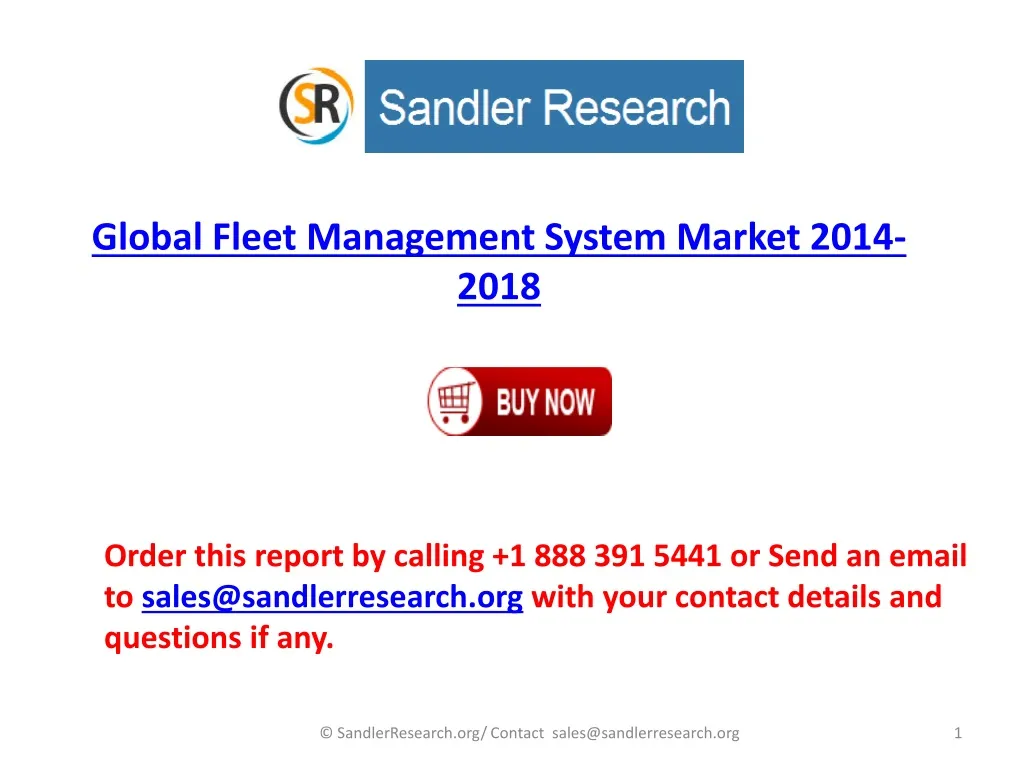 global fleet management system market 2014 2018