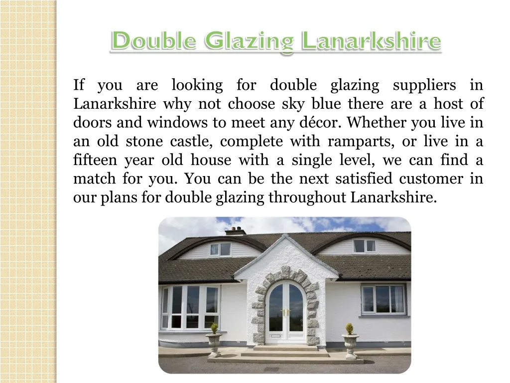 double glazing lanarkshire