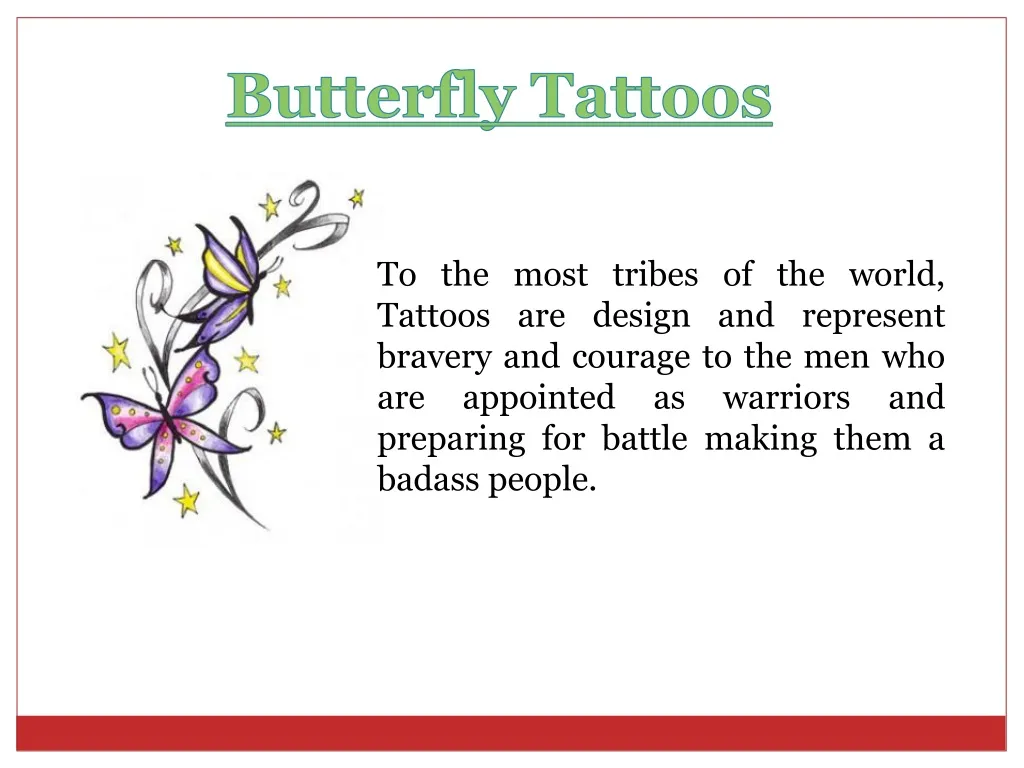butterfly tattoos