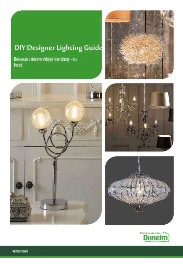 DIY Designer Lighting Guide