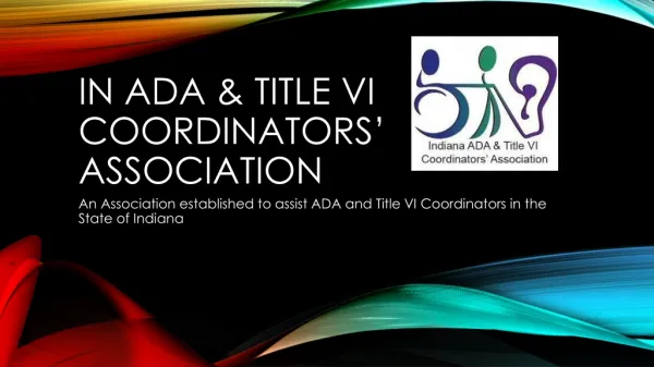 IN ADA &amp; Title VI Coordinators’ Association