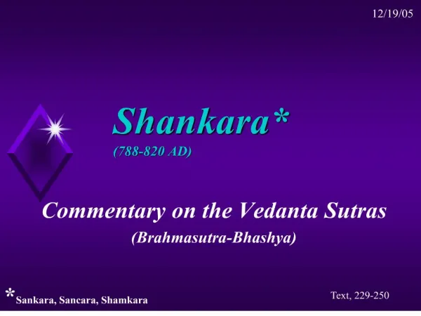 shankara 788-820 ad