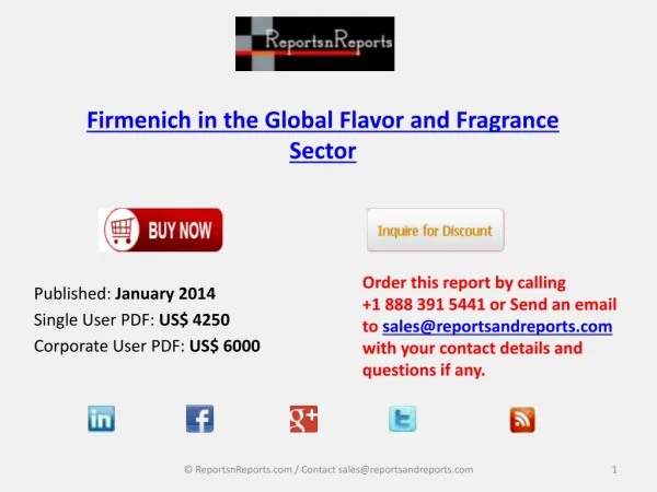 Firmenich in the Global Flavor and Fragrance Sector Goals an