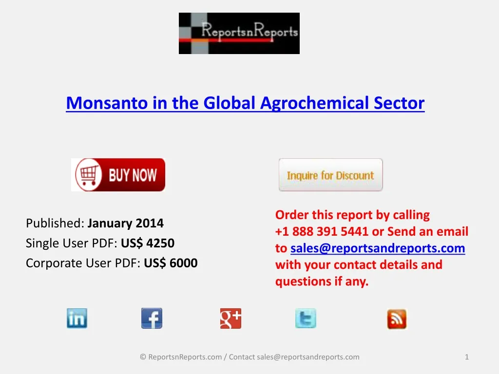 monsanto in the global agrochemical sector