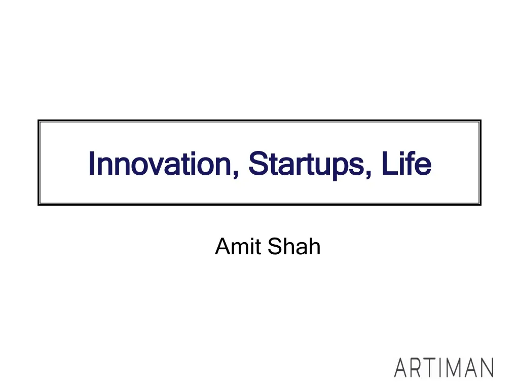 innovation startups life