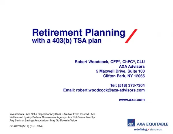 Retirement Planning (2014)
