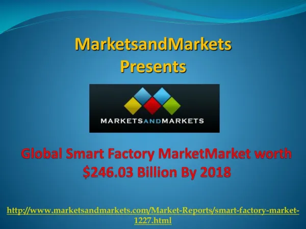 Global Smart Factory Market By 2018