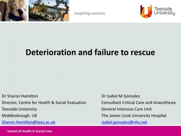 Deterioration and failure to rescue